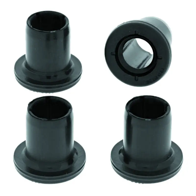 Four black bushings from the QuadBoss Polaris Brutus lower A-arm bushing kit