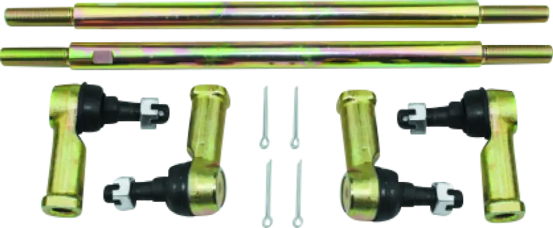 Gold-colored tie rod end for QuadBoss Can-Am DS 450 X MX replacement linkage