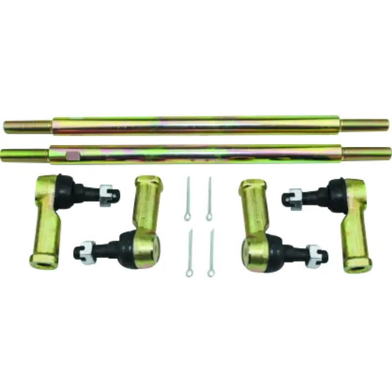 Gold-colored tie rod end for QuadBoss Can-Am DS 450 X MX replacement linkage