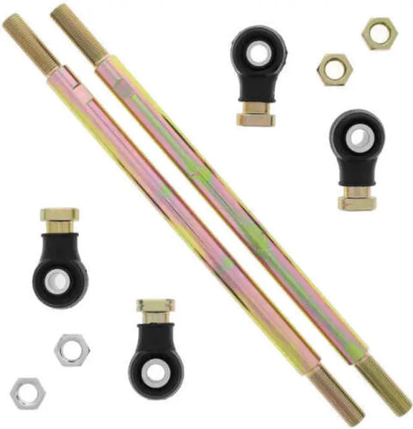 Metal tie rod assembly with ball joints and nuts for Polaris Hawkeye 325 upgrade kit