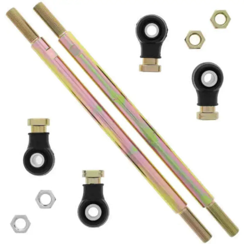 Metal tie rod assembly with ball joints and nuts for Polaris Hawkeye 325 upgrade kit