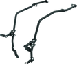 Black metal bicycle carrier mounted on Polaris Sportsman 2015 ETX Fender Protector