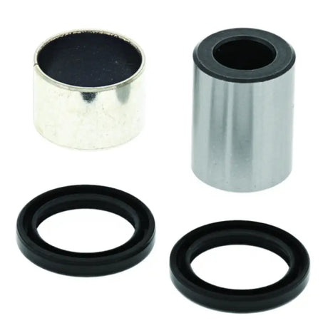Metal bushings and rubber seals in QuadBoss Polaris RZR shock bearing assembly