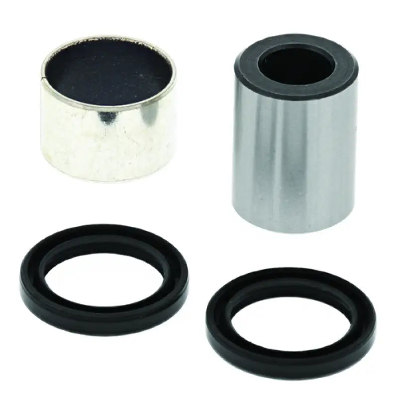 Metal bushings and rubber seals in QuadBoss Polaris RZR shock bearing assembly