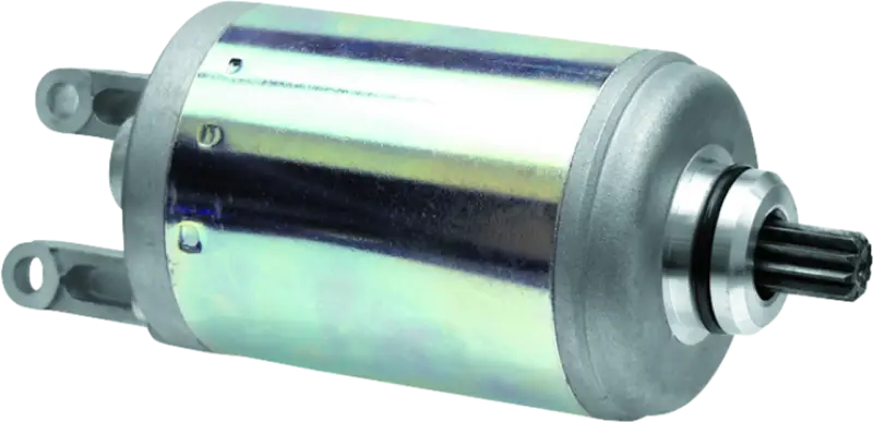 Shiny metallic Honda ATC250ES Big Red motor starter with brackets and splined shaft