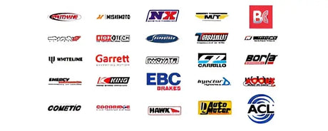 Automotive parts brand logos on QuadBoss 85-86 Honda ATC250ES Big Red repair kit
