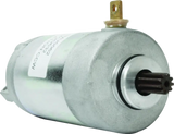 Silver Yamaha YFA-1 Breeze motor starter with splined shaft and brass terminal