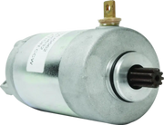 Silver Yamaha YFA-1 Breeze motor starter with splined shaft and brass terminal