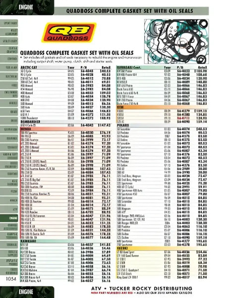 QuadBoss 89-04 Yamaha YFA-1 Breeze 125 Rear ATV Wheel Bearing & Seal Kit - 413352 - Engine Components