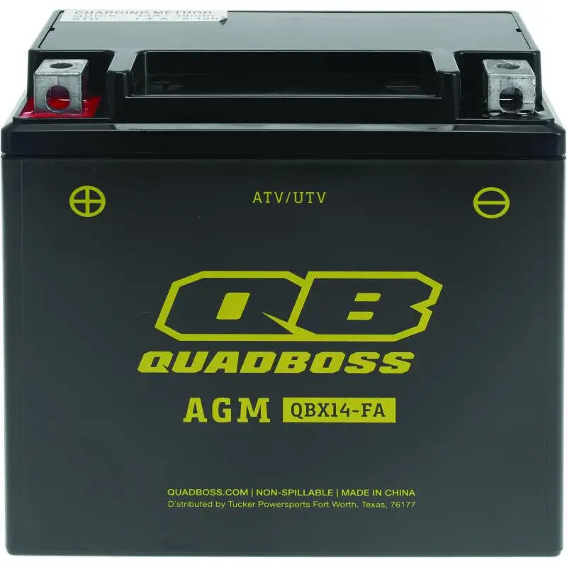 QuadBoss 401383 QuadBoss 89-90 Honda FL400R Pilot Maintenance-Free AGM Battery - 401383