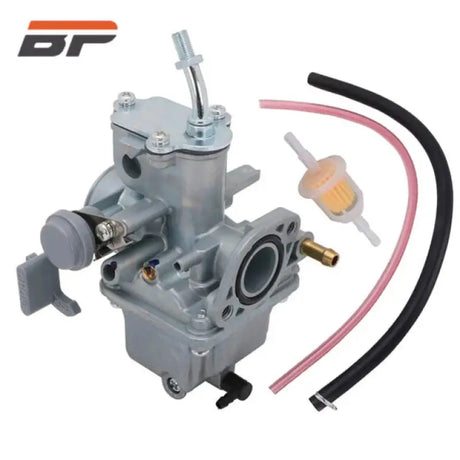 Silver carburetor with fuel filter and hoses for Yamaha YFM100 Champ quadbike replacement