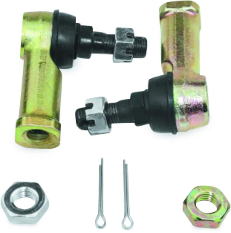 Yellow Honda TRX200 FourTrax tie rod assembly with ball joints and cotter pins