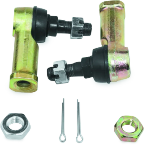 Yellow Honda TRX200 FourTrax tie rod assembly with ball joints and cotter pins