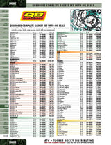 QuadBoss 91-04 Yamaha YFA-1 Breeze 125 Complete Gasket Set w/ Oil Seal - 564070 - Engine Components