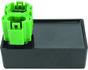 Black electronic control unit with green connectors for Honda TRX400FW FourTrax fan control