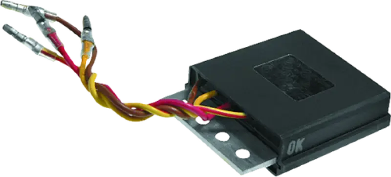Black voltage regulator with wires for Polaris Big Boss 400L quad boss 95-97