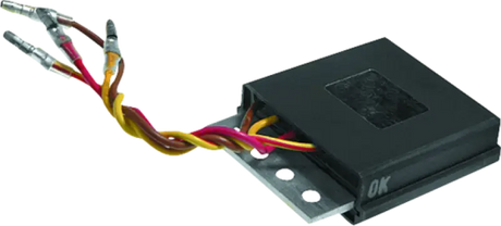 Black voltage regulator with wires for Polaris Big Boss 400L quad boss 95-97