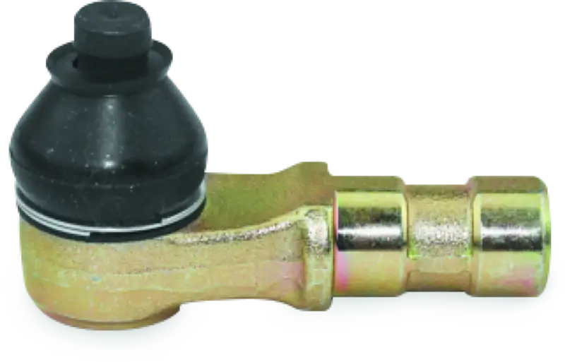Gold-colored metal tie rod end with black rubber boot for Suzuki LT-4WD fuel tap kit