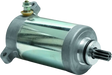 Silver Kawasaki KLF220 Bayou starter motor with splined shaft for KLF220 models