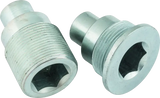 Silver threaded plugs with hex sockets for Honda TRX250 FourTrax Recon swingarm bolt kit