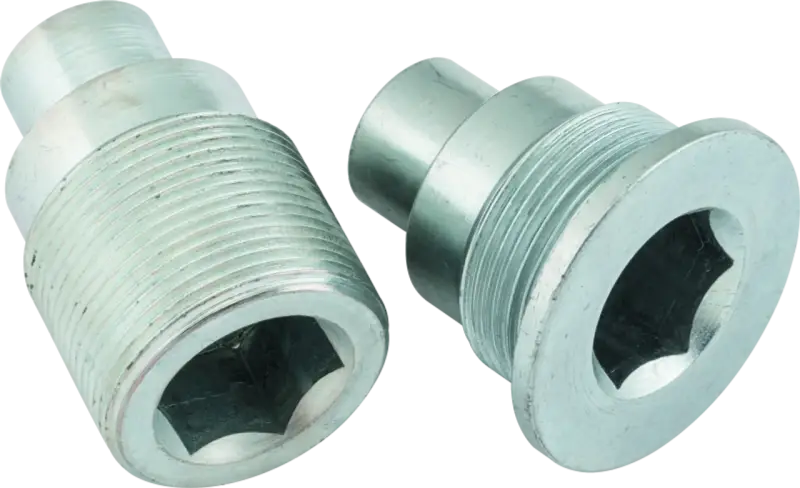 Metal threaded plugs for Honda TRX250 FourTrax Recon swingarm bolt kit