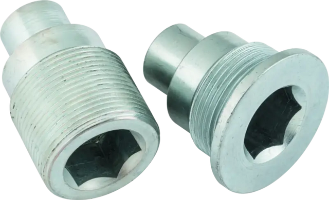 Metal threaded plugs for Honda TRX250 FourTrax Recon swingarm bolt kit