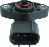 Black plastic sensor with mounting flanges for Honda TRX450ES FourTrax Foreman shift angle sensor