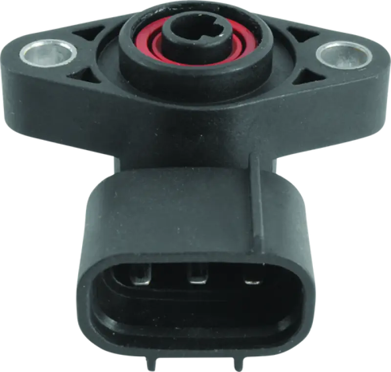 Black plastic sensor with mounting flanges for Honda TRX450ES FourTrax Foreman shift angle sensor