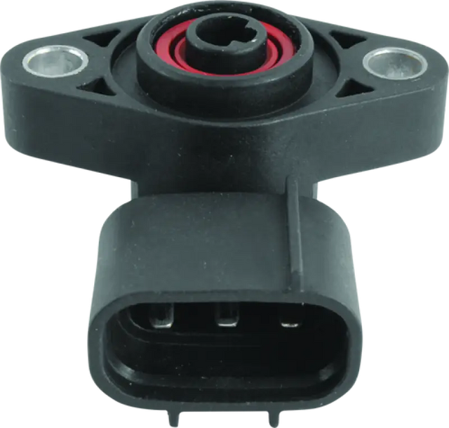 Black plastic sensor with mounting flanges for Honda TRX450ES FourTrax Foreman shift angle sensor