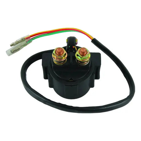 Black starter relay with wires for Honda TRX400EX SporTrax and TRX400EX models