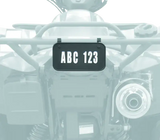 Quadboss ATV License Plate Kit - Black - Programmers & Chips