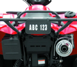 Quadboss ATV License Plate Kit - Black - Programmers & Chips