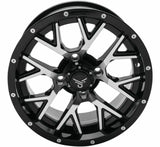 QuadBoss Barbwire 14X7 - 4 + 3 - 4/156 - Machined - 608574 - Wheels