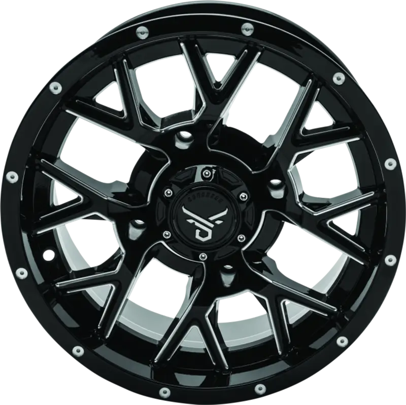 QuadBoss Barbwire 15X7 - 4 + 3 - 4/156 - Milled - 608580 - Wheels