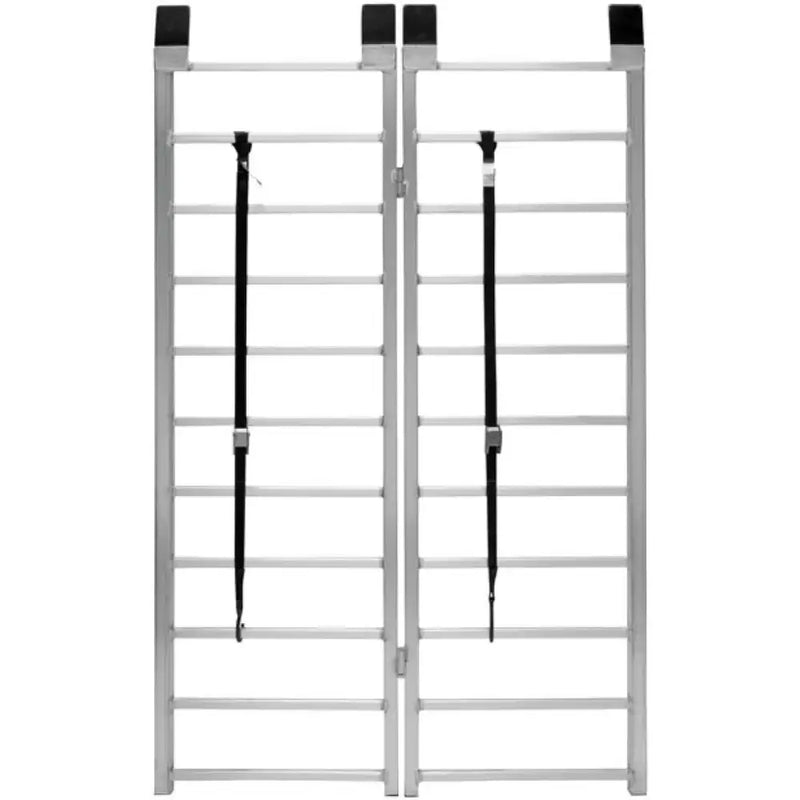 QuadBoss Bifold Ramp 44x71 - 560050 with durable construction, convenient bifold design, and black attachment straps for easy loading and unloading of ATVs, UTVs, and lawn tractors.