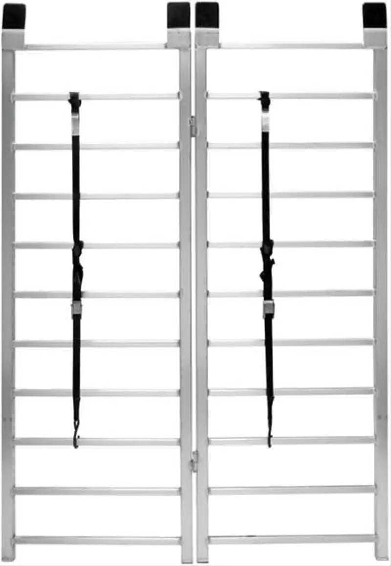 QuadBoss Bifold Ramp 50x72, lightweight and durable aluminum bifold ramp, ideal for easy loading and unloading of equipment, features straps to secure during transport.