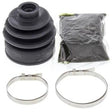 Black rubber boot grease packet and metal clamps in QuadBoss CV Boot Kit for RV parts & accessories