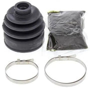 Black rubber boot grease packet and metal clamps in QuadBoss CV Boot Kit for RV parts & accessories