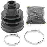 Black rubber quadboss cv boot with grease and metal clamps for rv parts & accessories