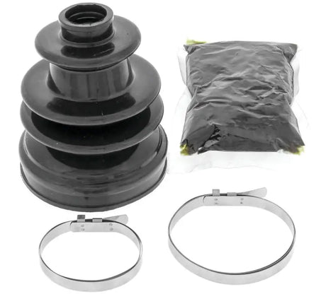 Black rubber QuadBoss CV Boot Kit for ATV’s CV joints, high-quality boot kit