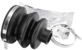 Black rubber QuadBoss CV Boot with metal clamps for ATV models from the boot kit