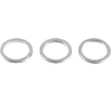 Silver metal rings from QuadBoss Exhaust Gasket Kit for reliable quadboss exhaust repair