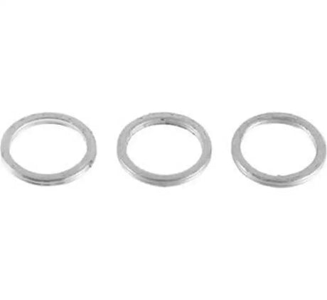 Silver metal rings from QuadBoss Exhaust Gasket Kit for reliable quadboss exhaust repair