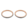 Two QuadBoss exhaust gaskets in the QuadBoss exhaust gasket kit for easy replacement