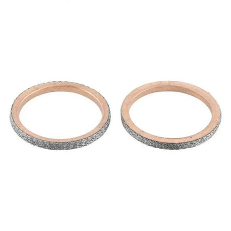 Two QuadBoss exhaust gaskets in the QuadBoss exhaust gasket kit for easy replacement