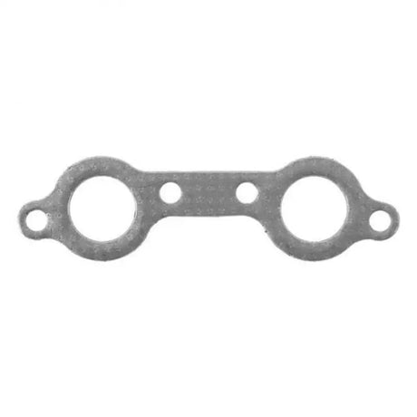 Metal exhaust gasket with circular openings from QuadBoss Exhaust Gasket Kit for easy install