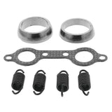 QuadBoss exhaust gasket kit with motorcycle exhaust hardware for easy installation