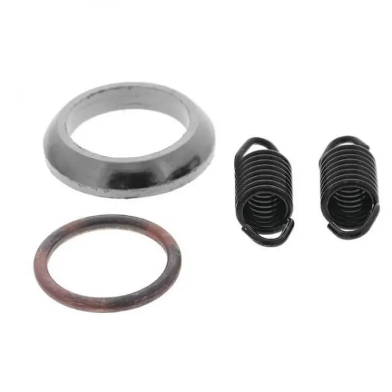 Motorcycle exhaust hardware with QuadBoss Exhaust Gasket Kit for quadboss exhaust systems