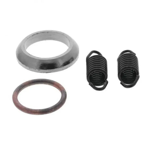Motorcycle exhaust hardware with QuadBoss Exhaust Gasket Kit for quadboss exhaust systems