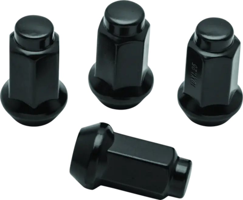 QuadBoss Lug Nuts 10x1.25 - 14mm-Od - Black - Box of 4 - 608930 - Wheel and Tire Accessories